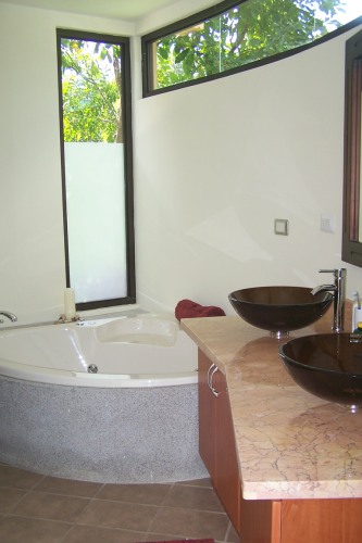 King size bed with private bath